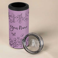 Personalized Wildflower Floral 4 in 1 Can Cooler Tumbler Custom Name Gifts For Her Mothers Day Gift