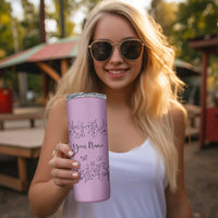 Personalized Wildflower Floral Skinny Tumbler Custom Name Gifts For Her Mothers Day Gift