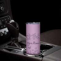 Personalized Wildflower Floral Skinny Tumbler Custom Name Gifts For Her Mothers Day Gift