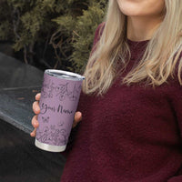 Personalized Wildflower Floral Tumbler Cup Custom Name Gifts For Her Mothers Day Gift