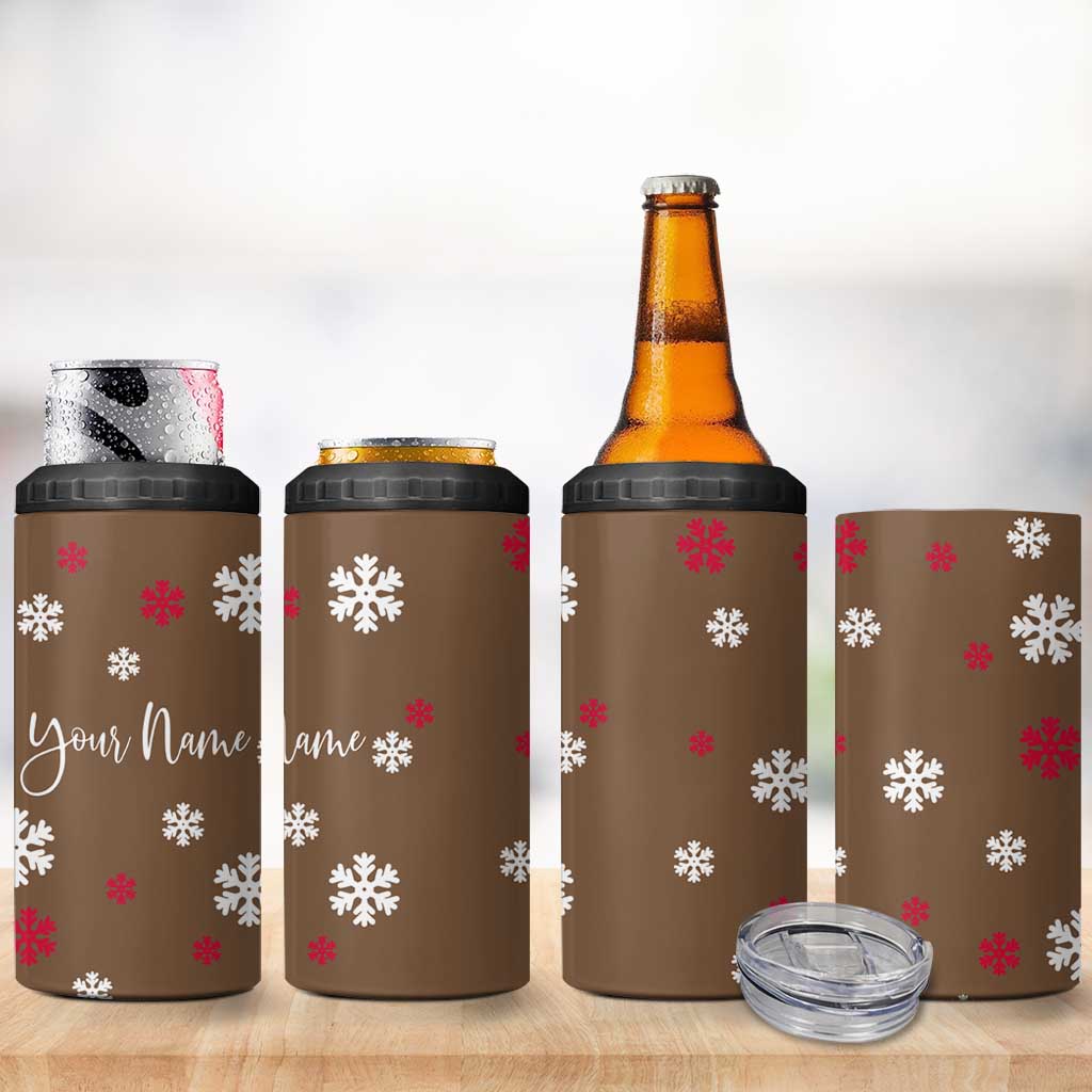 Personalized Family Christmas Gifts 4 in 1 Can Cooler Tumbler Custom Name Hot Chocolate Cup Matching Group Christmas Gift - Wonder Print Shop