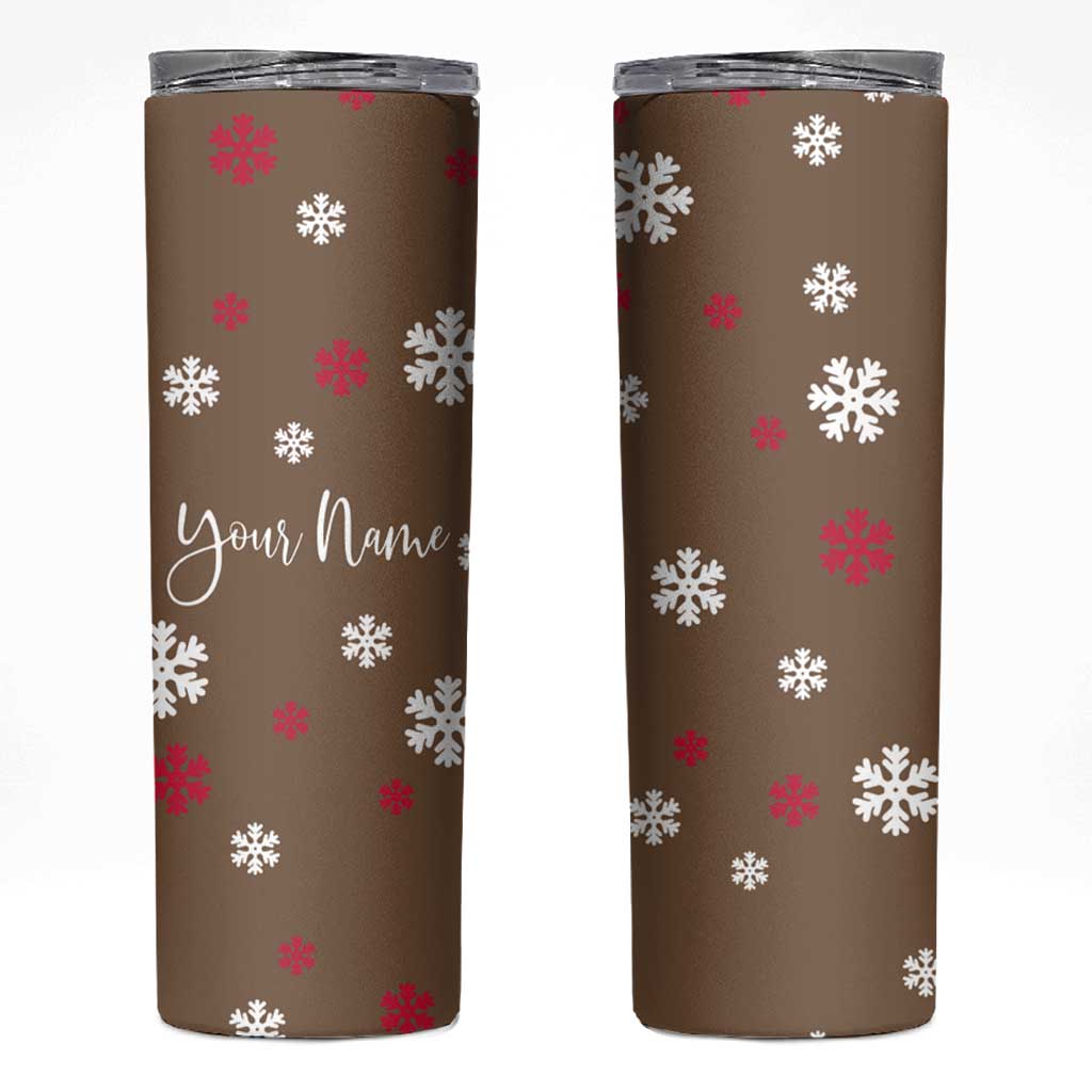 Personalized Family Christmas Gifts Skinny Tumbler Custom Name Hot Chocolate Cup Matching Group Christmas Gift - Wonder Print Shop