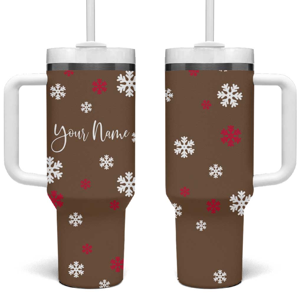 Personalized Family Christmas Gifts Tumbler With Handle Custom Name Hot Chocolate Cup Matching Group Christmas Gift - Wonder Print Shop