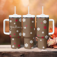 Personalized Family Christmas Gifts Tumbler With Handle Custom Name Hot Chocolate Cup Matching Group Christmas Gift - Wonder Print Shop
