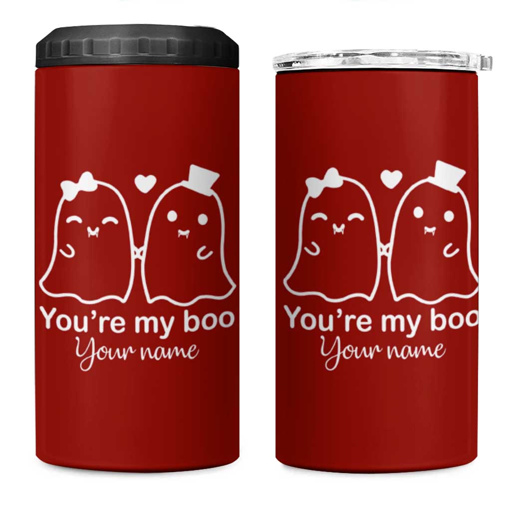 Personalized Gift For Her 4 in 1 Can Cooler Tumbler You're My Boo Halloween Christmas Valentines Birthday Gifts - Wonder Print Shop