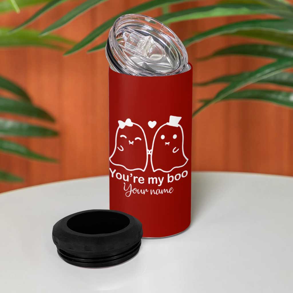 Personalized Gift For Her 4 in 1 Can Cooler Tumbler You're My Boo Halloween Christmas Valentines Birthday Gifts - Wonder Print Shop
