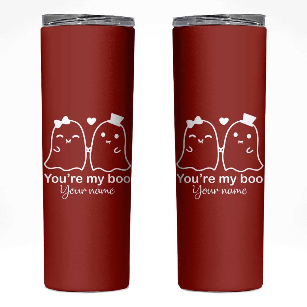 Personalized Gift For Her Skinny Tumbler You're My Boo Halloween Christmas Valentines Birthday Gifts - Wonder Print Shop