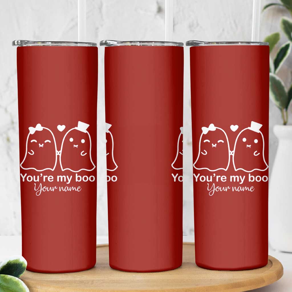 Personalized Gift For Her Skinny Tumbler You're My Boo Halloween Christmas Valentines Birthday Gifts - Wonder Print Shop