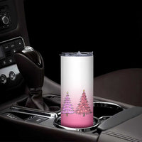 Pink Christmas Skinny Tumbler Xmas Trees Pinkmas Gift For Her - Wonder Print Shop