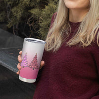 Pink Christmas Tumbler Cup Xmas Trees Pinkmas Gift For Her - Wonder Print Shop