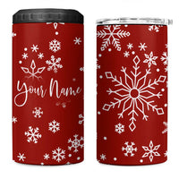 Personalized Christmas 4 in 1 Can Cooler Tumbler Custom Name Xmas Gifts for Mom Her Coworkers - Wonder Print Shop