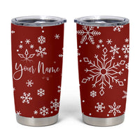 Personalized Christmas Tumbler Cup Custom Name Xmas Gifts for Mom Her Coworkers - Wonder Print Shop