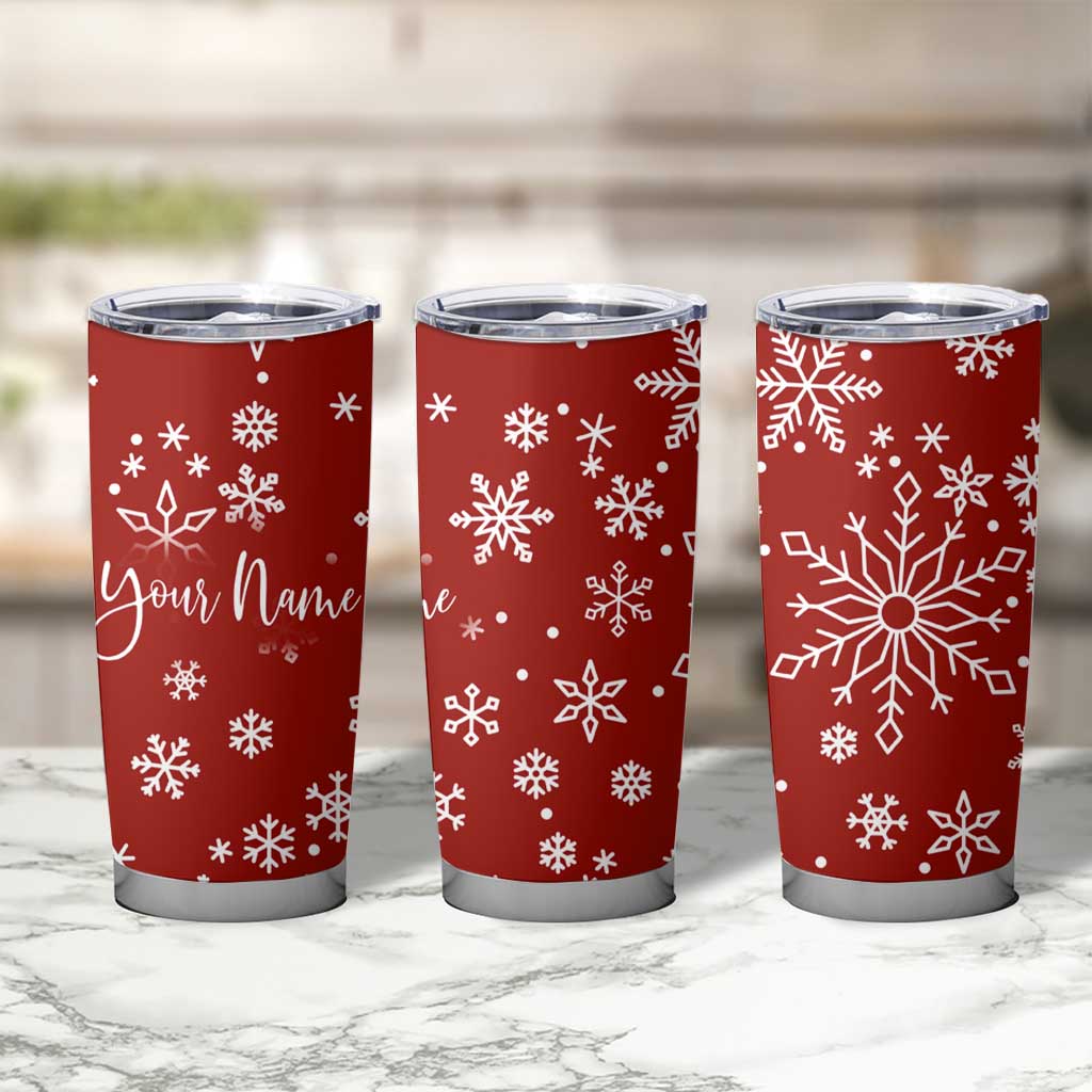 Personalized Christmas Tumbler Cup Custom Name Xmas Gifts for Mom Her Coworkers - Wonder Print Shop