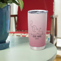 Personalized Cat Memorial Tumbler Cup Custom Name Cat Loss Gift - Wonder Print Shop