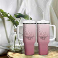 Personalized Cat Memorial Tumbler With Handle Custom Name Cat Loss Gift - Wonder Print Shop