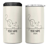 Personalized Cat Memorial 4 in 1 Can Cooler Tumbler Custom Name Loss of Cat Sympathy - Wonder Print Shop