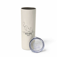 Personalized Cat Memorial Skinny Tumbler Custom Name Loss of Cat Sympathy - Wonder Print Shop