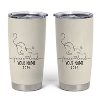 Personalized Cat Memorial Tumbler Cup Custom Name Loss of Cat Sympathy - Wonder Print Shop