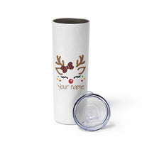 Personalized Christmas Skinny Tumbler Custom Name Xmas Gift For Kids Girls Face Family Matching Set - Wonder Print Shop
