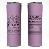 Chaos Coordinator Thank YouGift Skinny Tumbler Christmas Gifts for Colleague Coworker Travel Mug Purple - Wonder Print Shop