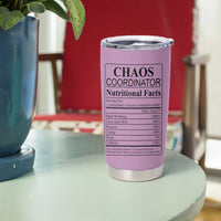 Chaos Coordinator Thank YouGift Tumbler Cup Christmas Gifts for Colleague Coworker Travel Mug Purple - Wonder Print Shop