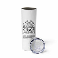 Chaos Coordinator Thank YouGift Skinny Tumbler Christmas Gift for Colleague Coworker Travel Mug White - Wonder Print Shop