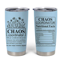 Chaos Coordinator Thank YouGift Tumbler Cup Christmas Gift for Colleague Coworker Travel Mug Blue - Wonder Print Shop
