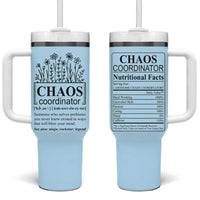 Chaos Coordinator Thank YouGift Tumbler With Handle Christmas Gift for Colleague Coworker Travel Mug Blue - Wonder Print Shop