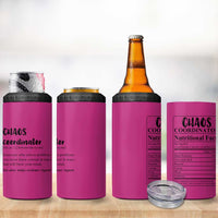 Chaos Coordinator 4 in 1 Can Cooler Tumbler Christmas Gifts for Colleague Coworker Travel Mug Thank You Gift Pink - Wonder Print Shop