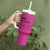 Chaos Coordinator Tumbler With Handle Christmas Gifts for Colleague Coworker Travel Mug Thank You Gift Pink - Wonder Print Shop