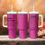 Chaos Coordinator Tumbler With Handle Christmas Gifts for Colleague Coworker Travel Mug Thank You Gift Pink - Wonder Print Shop