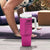 Chaos Coordinator Tumbler With Handle Christmas Gifts for Colleague Coworker Travel Mug Thank You Gift Pink - Wonder Print Shop