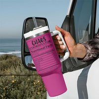 Chaos Coordinator Tumbler With Handle Christmas Gifts for Colleague Coworker Travel Mug Thank You Gift Pink - Wonder Print Shop