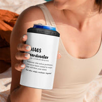 Chaos Coordinator 4 in 1 Can Cooler Tumbler Christmas Gifts for Colleague Coworker Travel Mug Thank You Gift White - Wonder Print Shop