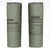 Chaos Coordinator Skinny Tumbler Christmas Gifts for Colleague Coworker Travel Mug Thank You Gift Pink Moss-Green - Wonder Print Shop