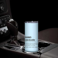 Chaos Coordinator Skinny Tumbler Christmas Gifts for Colleague Coworker Travel Mug Thank You Gift Blue - Wonder Print Shop