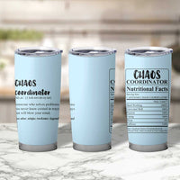 Chaos Coordinator Tumbler Cup Christmas Gifts for Colleague Coworker Travel Mug Thank You Gift Blue - Wonder Print Shop