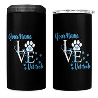Personalized Vet Tech 4 in 1 Can Cooler Tumbler Custom Name Veterinarian Gifts