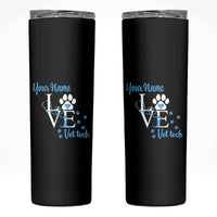 Personalized Vet Tech Skinny Tumbler Custom Name Veterinarian Gifts