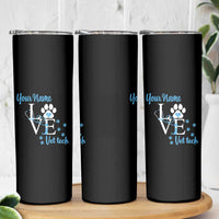 Personalized Vet Tech Skinny Tumbler Custom Name Veterinarian Gifts