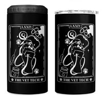 Vet Tech 4 in 1 Can Cooler Tumbler Funny Vet Staff Appreciation Gift Tarot Card - Wonder Print Shop