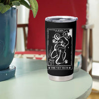 Vet Tech Tumbler Cup Funny Vet Staff Appreciation Gift Tarot Card - Wonder Print Shop
