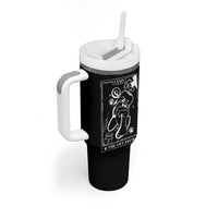 Vet Tech Tumbler With Handle Funny Vet Staff Appreciation Gift Tarot Card - Wonder Print Shop