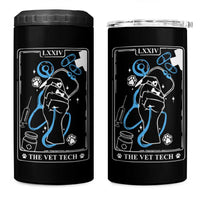 Vet Tech 4 in 1 Can Cooler Tumbler Funny Vet Staff Appreciation Gift Veterinarian Tarot Card - Wonder Print Shop