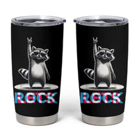 Retro Raccoon Rock Music Tumbler Cup