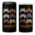 Funny Halloween Skeleton Zombie Gaming Controller 4 in 1 Can Cooler Tumbler Gamer Gaming Gift for Son Boy Teen - Wonder Print Shop