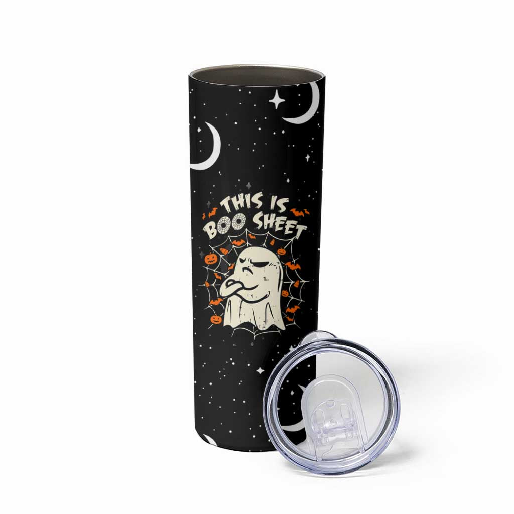 This Is Boo Sheet Cute Ghost Skinny Tumbler Funny Halloween Costume - Wonder Print Shop