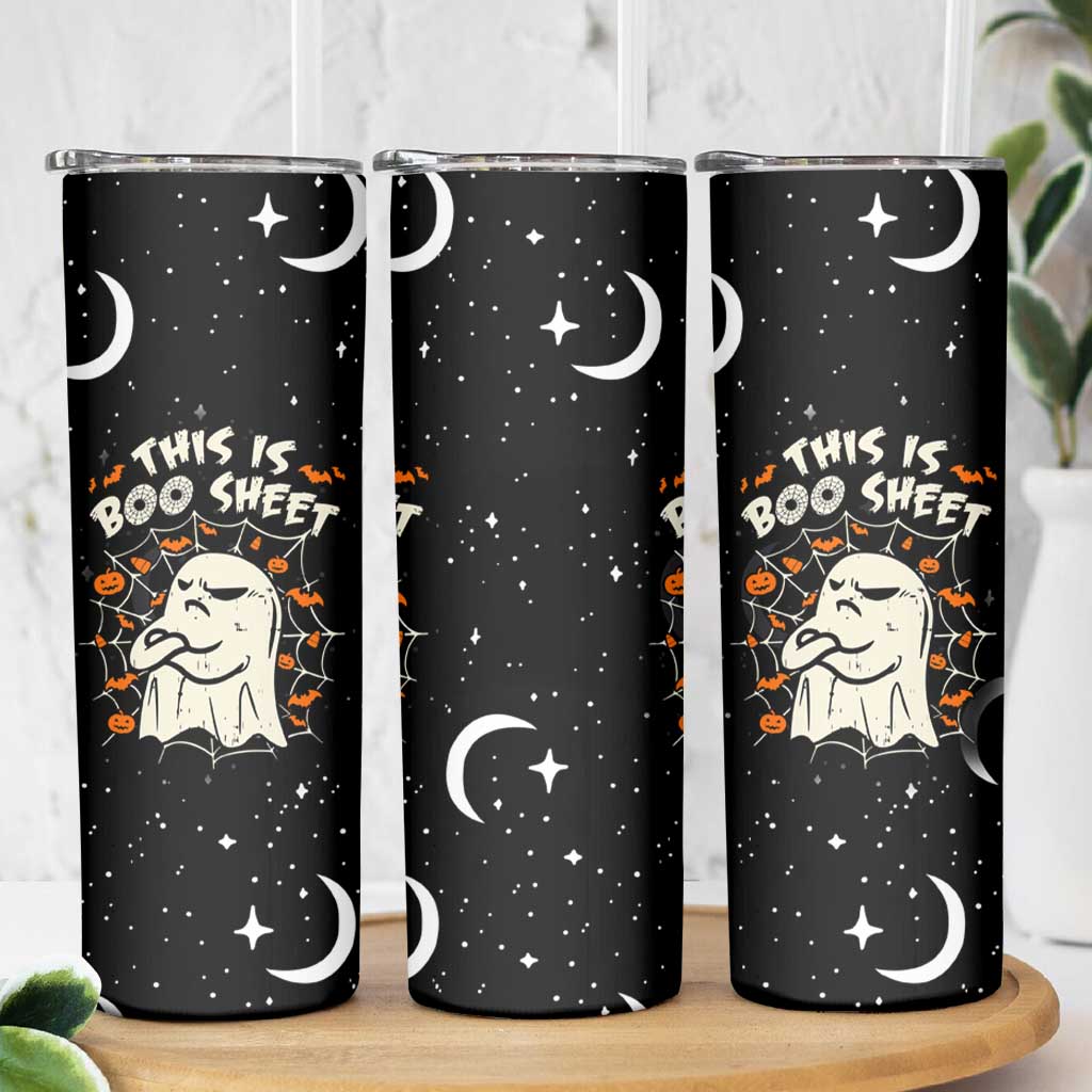 This Is Boo Sheet Cute Ghost Skinny Tumbler Funny Halloween Costume - Wonder Print Shop