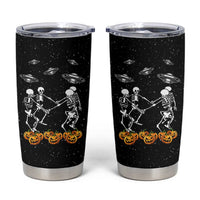 Dancing Skeletons Tumbler Cup Funny Retro Halloween