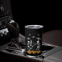 Dancing Skeletons Tumbler Cup Funny Retro Halloween